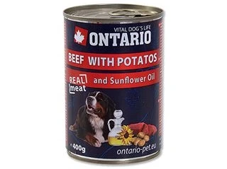 Консервы ONTARIO для собак с говядиной и картофелем 46643