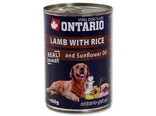 Консервы ONTARIO для собак с ягненком и рисом Lamb, Rice, Sunflower Oil 46645