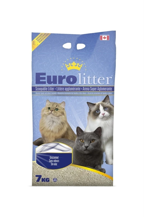 Наполнитель Eurolitter комкующийся Контроль запаха , без пыли (Dust Free) без аромата