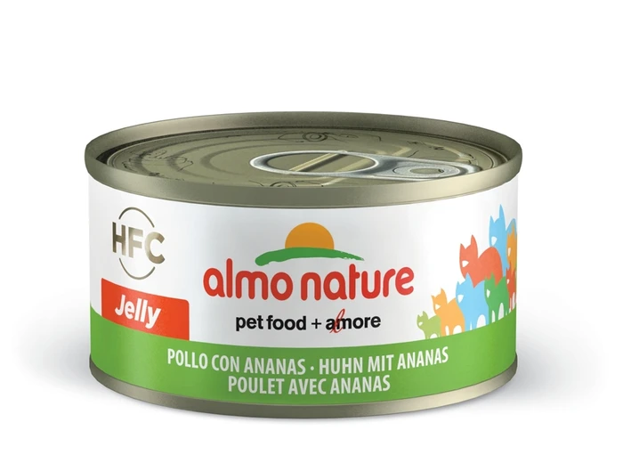 Консервы ALMO NATURE HFC Jelly Adult Chicken and Рineapple для взрослых кошек с курицей и ананасами в желе 24509