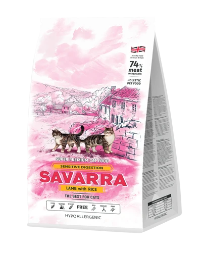 Сухой корм SAVARRA Adult Cat Sensitive Lamb/Rice для взрослых кошек с чувствительным пищеварением с ягненком и рисом 5649120