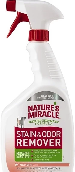 Уничтожитель пятен и запахов от собак 8in1 Nature's Miracle универсальный с ароматом дыни, спрей 946 мл 5969668