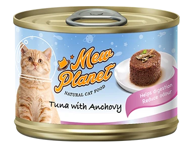 Консервы MEW PLANET для взрослых кошек паштет из тунца с анчоусами 9987