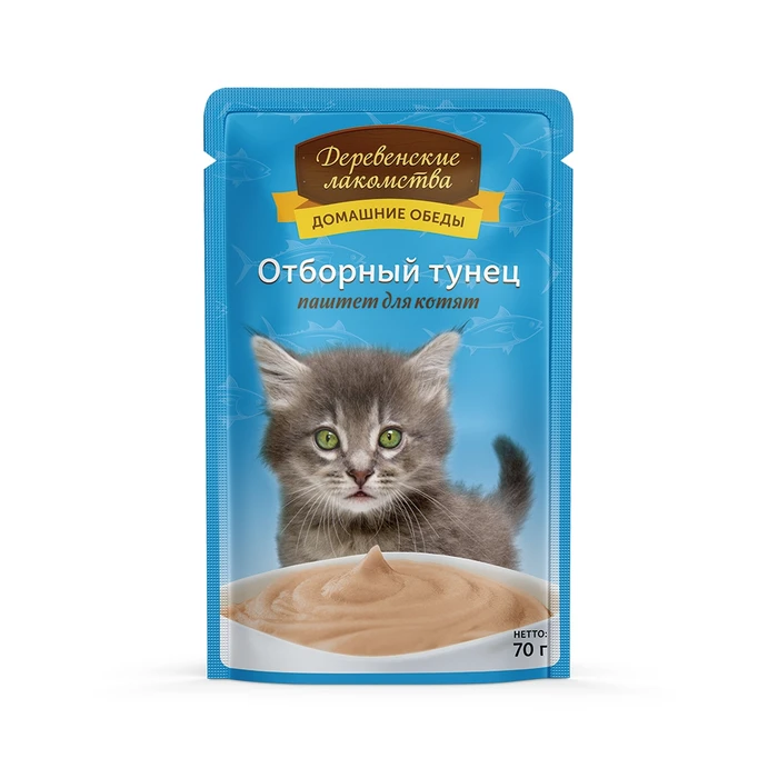 Пауч для котят Деревенские лакомства Отборный тунец (паштет) 74500660