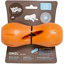 Игрушка особопрочная для собак Zogoflex гантеля под лакомства Qwizl 757368