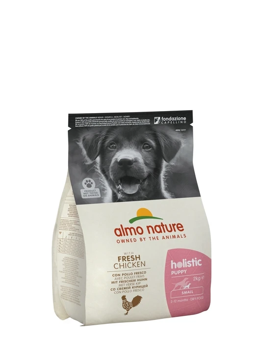 Сухой корм ALMO NATURE Small Puppy Chicken для щенков малых пород с курицей 10136
