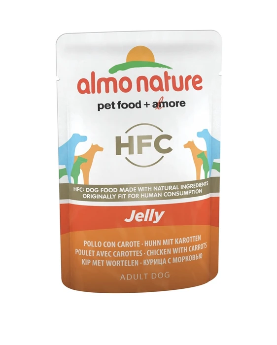 Пауч ALMO NATURE Classic Jelly Chicken and Carrots для собак с курицей и морковь в желе 10698