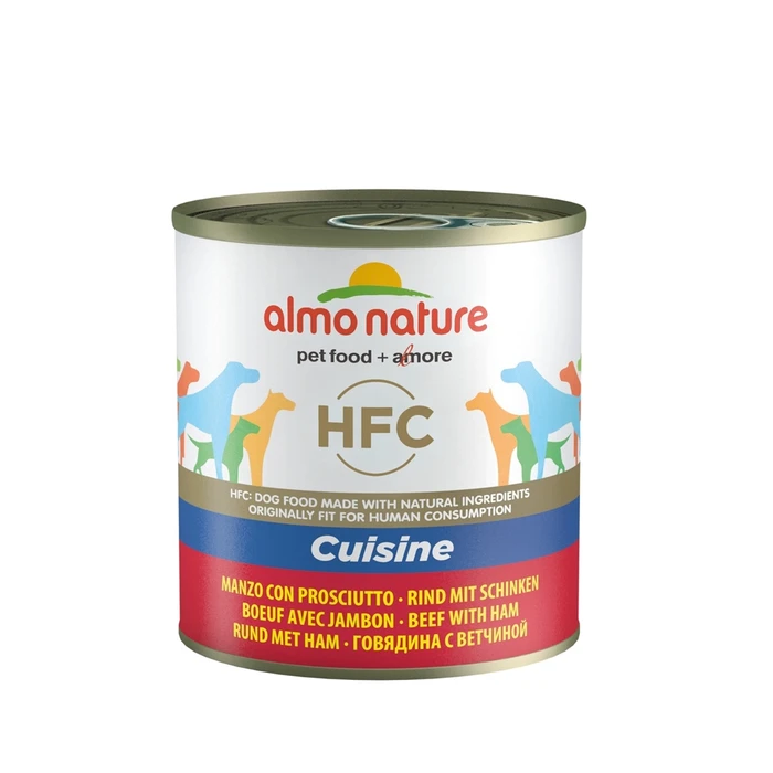 Консервы ALMO NATURE для взрослых собак с говядиной и ветчиной Classic Beef Ham