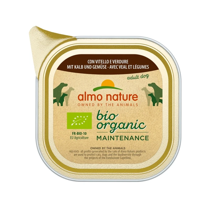 Паштет ALMO NATURE для взрослых собак с телятиной и овощами Bio Pate Veal Vegetables