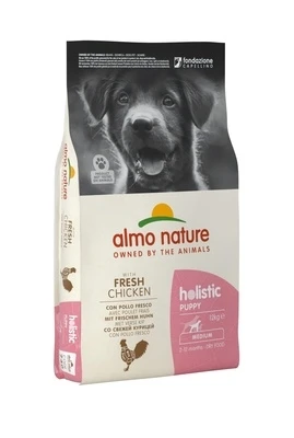 Сухой корм ALMO NATURE Medium Puppy Chicken для щенков средних пород с курицей 10138