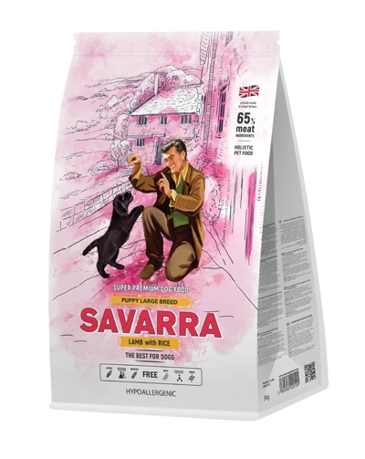 Сухой корм Savarra Puppy Large breed Lamb/Rice для щенков крупных пород с ягненком и рисом 5649010