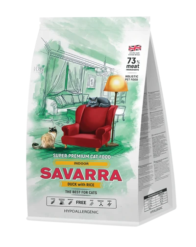 Сухой корм SAVARRA Adult Cat Duck/Rice гипоаллергенный для взрослых кошек с уткой и рисом 5649130