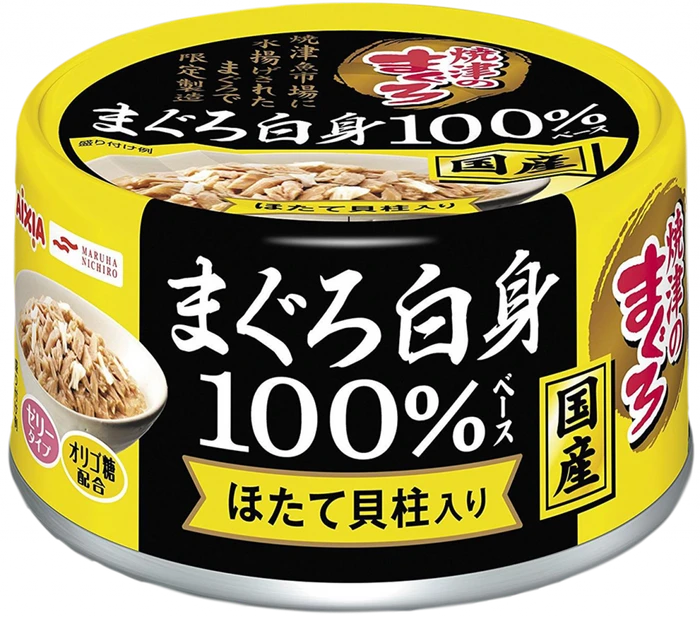 Консервы для кошек AIXIA Yaizu-no-Maguro, тунец и гребешок в нежном желе 45182822
