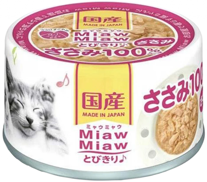 Консервы для кошек AIXIA MiawMiaw Tobikiri, куриное филе в нежном желе 45182716