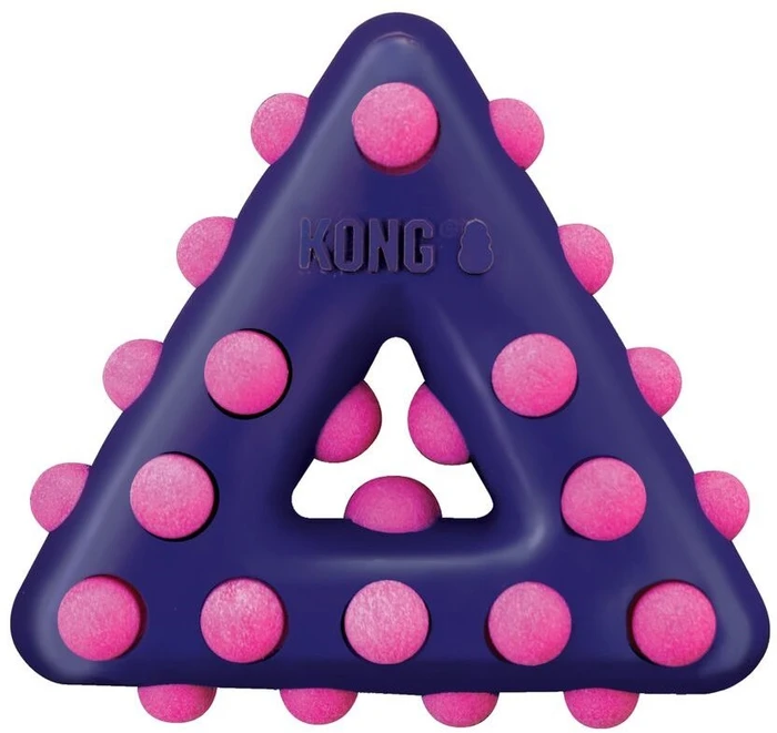 Игрушка для собак KONG Dotz треугольник с пищалкой
