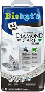 Наполнитель BIOKAT'S  Diamond Care CLASSIC комкующийся с активированным углем 613253