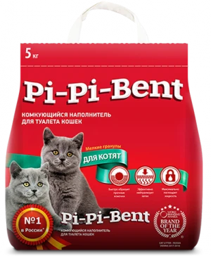 Комкующийся наполнитель Pi-Pi-Bent Классик для котят 24850