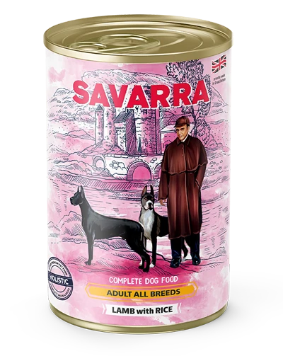 Консервы Savarra для собак с ягненком, рисом и брокколи 5655000