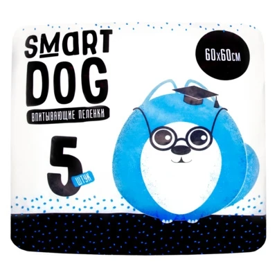 Пеленки впитывающие Smart Dog для домашних животных 60х60 19650