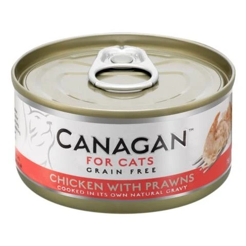 Беззерновые консервы CANAGAN для котят и кошек с цыпленком и креветками (Cat Fresh Chicken with Prawns) 100.3.008