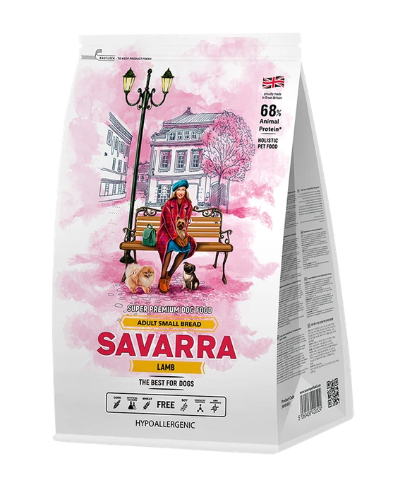 Сухой корм Savarra Adult Small Breed Lamb/Rice для собак мелких пород с ягненком и рисом 5649060