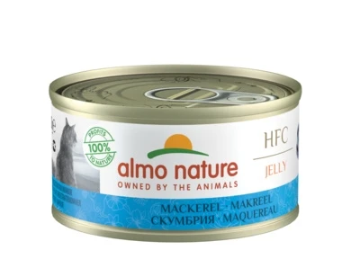 Консервы ALMO NATURE для взрослых кошек со скумбрией HFC Jelly Adult Cat Mackerel