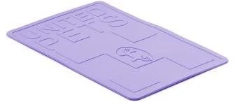 Коврик под миску United Pets "Mustafa" 45 х 30 см, лиловый GI0602LI