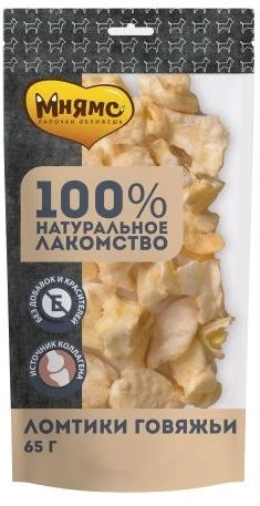 Лакомство для собак Мнямс Ломтики говяжьи