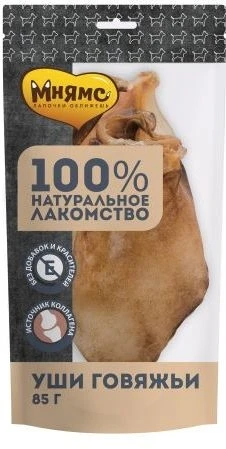 Лакомство для собак Мнямс Уши говяжьи