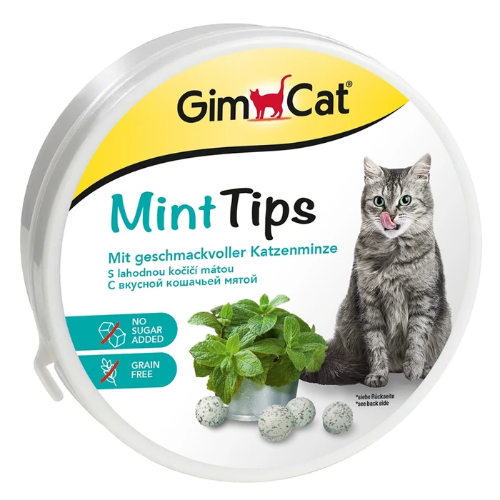 Витаминизированное лакомство для кошек GimCat Mint Tips с кошачьей мятой и витамином D