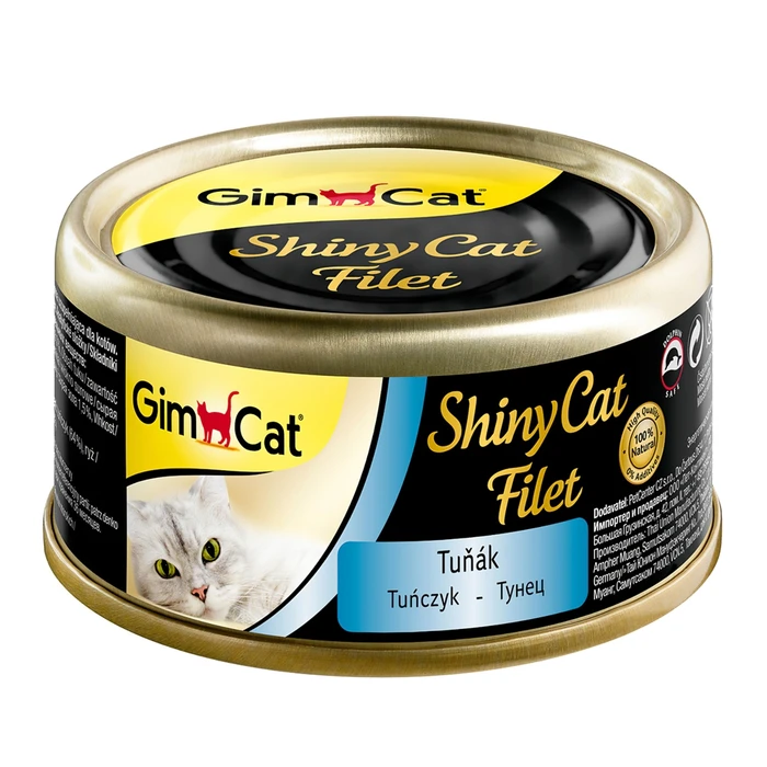 Консервы GimCat ShinyCat Filet для кошек из тунца в бульоне