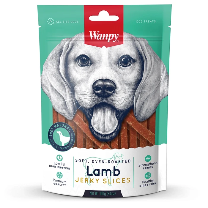 Лакомство WANPY DOG для собак всех пород соломка из мяса ягненка