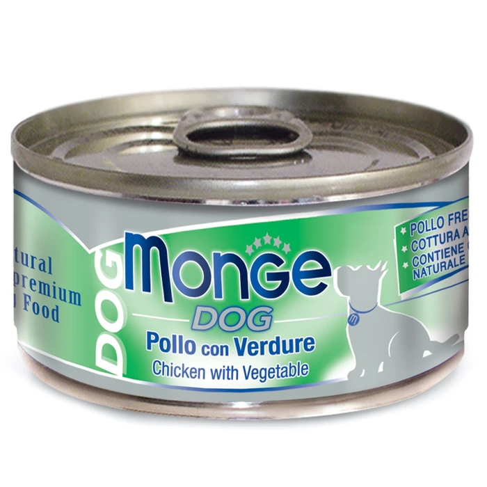 Консервы MONGE Natural для собак Нежные куриные кусочки с овощами Dog Pollo con Verdure 95 гр 70006965