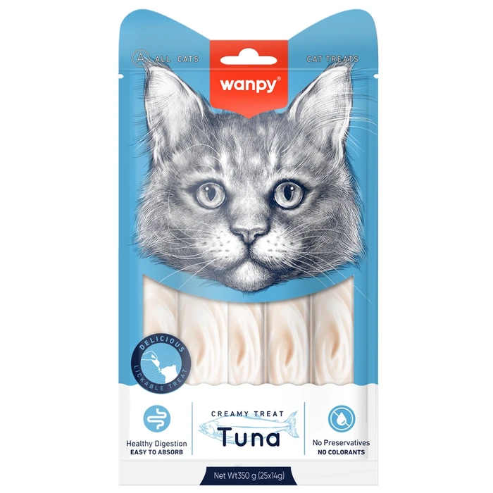 Лакомство для кошек WANPY CAT нежное пюре из тунца Creamy Treat Tuna RAC-54