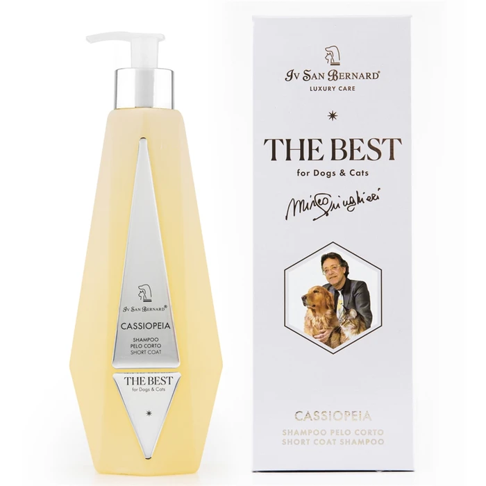 Шампунь Iv San Bernard для собак и кошек для короткой шерсти с экстрактом акации The Best line Cassiopeia 550 мл SHACASS500