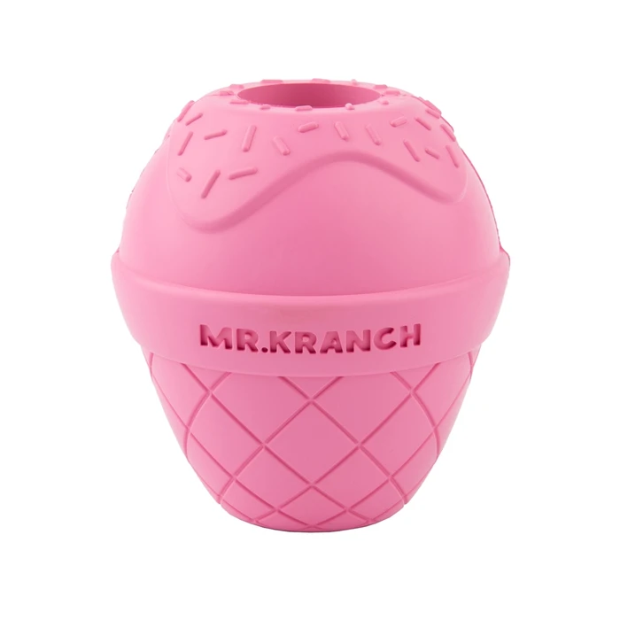 Игрушка для собак Mr.Kranch Мороженое 8*9 см розовая с ароматом бекона MKR541925