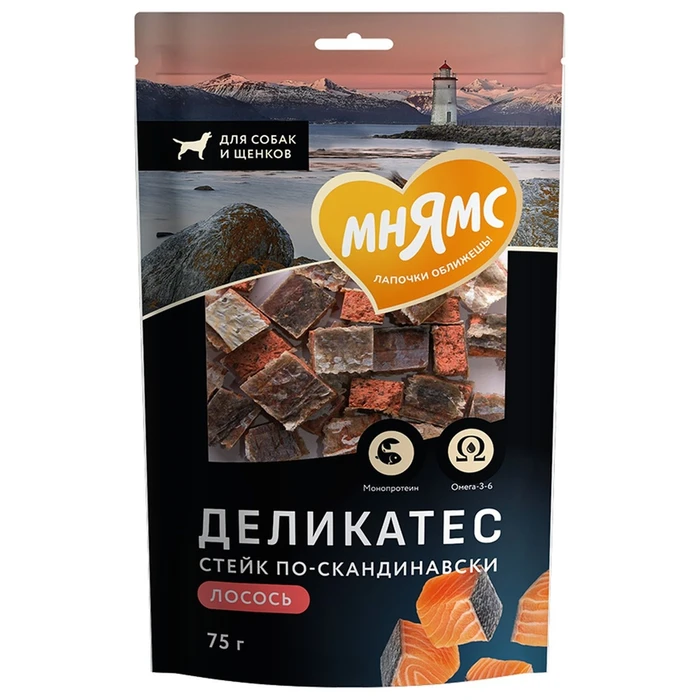 Лакомство для собак Мнямс из лосося "Стейк по-скандинавски" 709470