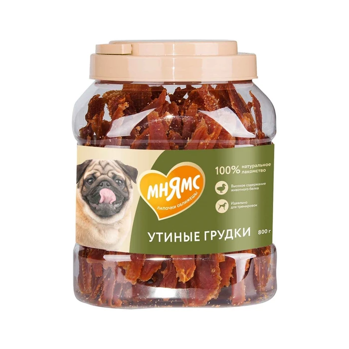 Лакомство для собак Мнямс утиные грудки 701764