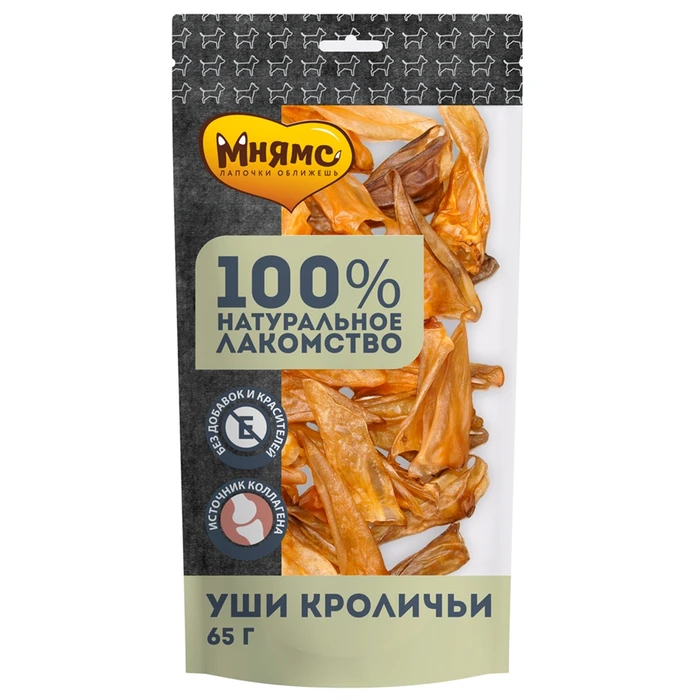 Лакомство для собак Мнямс Уши кроличьи 706004