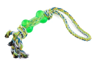 Игрушка канатная с костью 4,5 см Wogy для собак малых пород 33.6х8х4.5 см 10922-8536