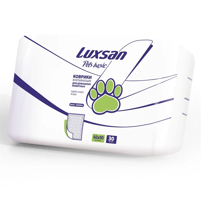 Коврики (пеленки) LUXSAN Basic для животных 60х90 30 шт LSN750335