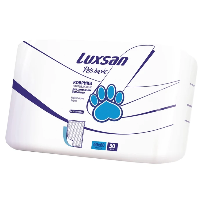 Коврики (пеленки) LUXSAN Basic для животных 60х60 30 шт LSN750311