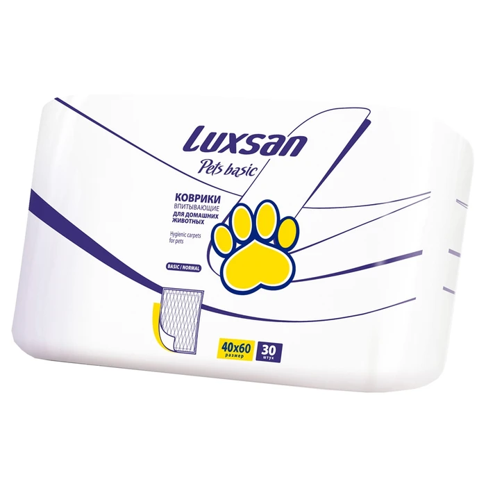Коврики (пеленки) LUXSAN Basic для животных 40х60 30 шт LSN750298