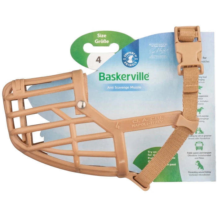 Намордник для собак COA "Baskerville Classic Muzzle", Size 4, 5х22 см 60410A/COA