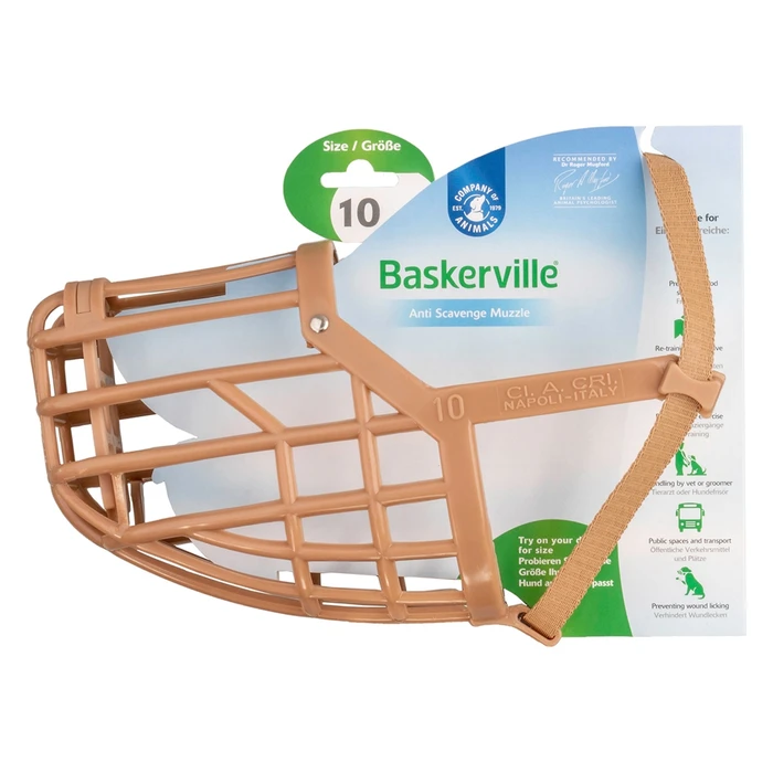 Намордник для собак COA "Baskerville Classic Muzzle", Size 10, 9х36 см 60011A/COA