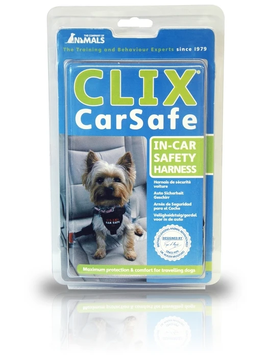 Автомобильная шлейка для собак с ремнем безопасности COA "CLIX CarSafe", размер L, 75-95 см 03203/COA