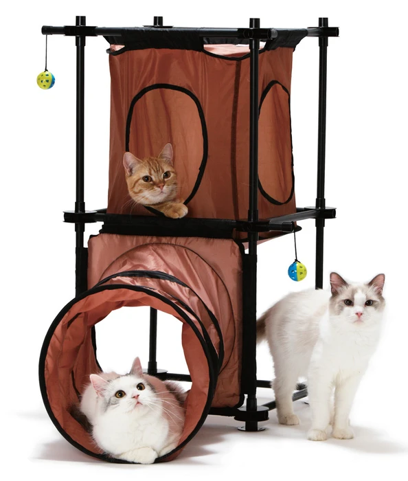 Игровой комплекс Kitty City для кошек: Манхэттен.  Tunnel Tower : 79*45*91см (sp0313). 23066