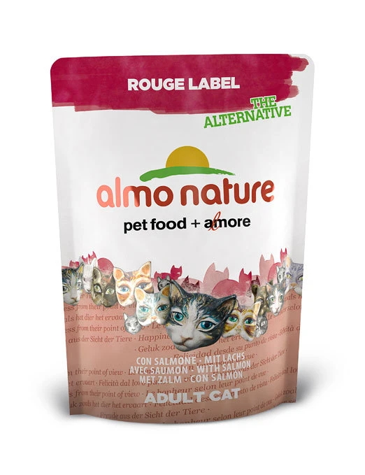 Сухой корм ALMO NATURE New 100% Fresh Rouge label The Alternative Cat Salmon для взрослых кошек с лососем 23206