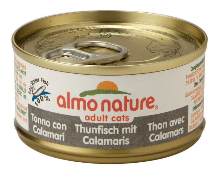 Консервы ALMO NATURE Classic Adult Cat Tuna/Squids для взрослых кошек тунец с кальмаром 39091650