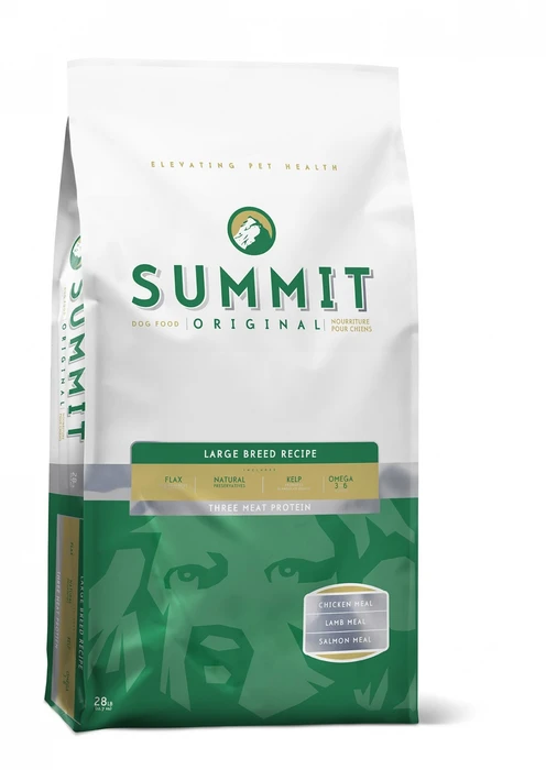 Сухой корм SUMMIT ORIGINAL для собак крупных пород три вида мяса с цыпленком, ягненком и лососем Three Meat Large Breed Recipe DF 10382